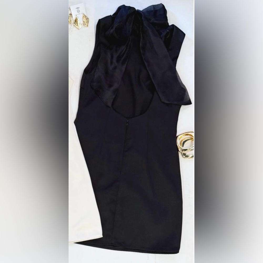 Black Dress with halter top and open back - Picture 2 of 2